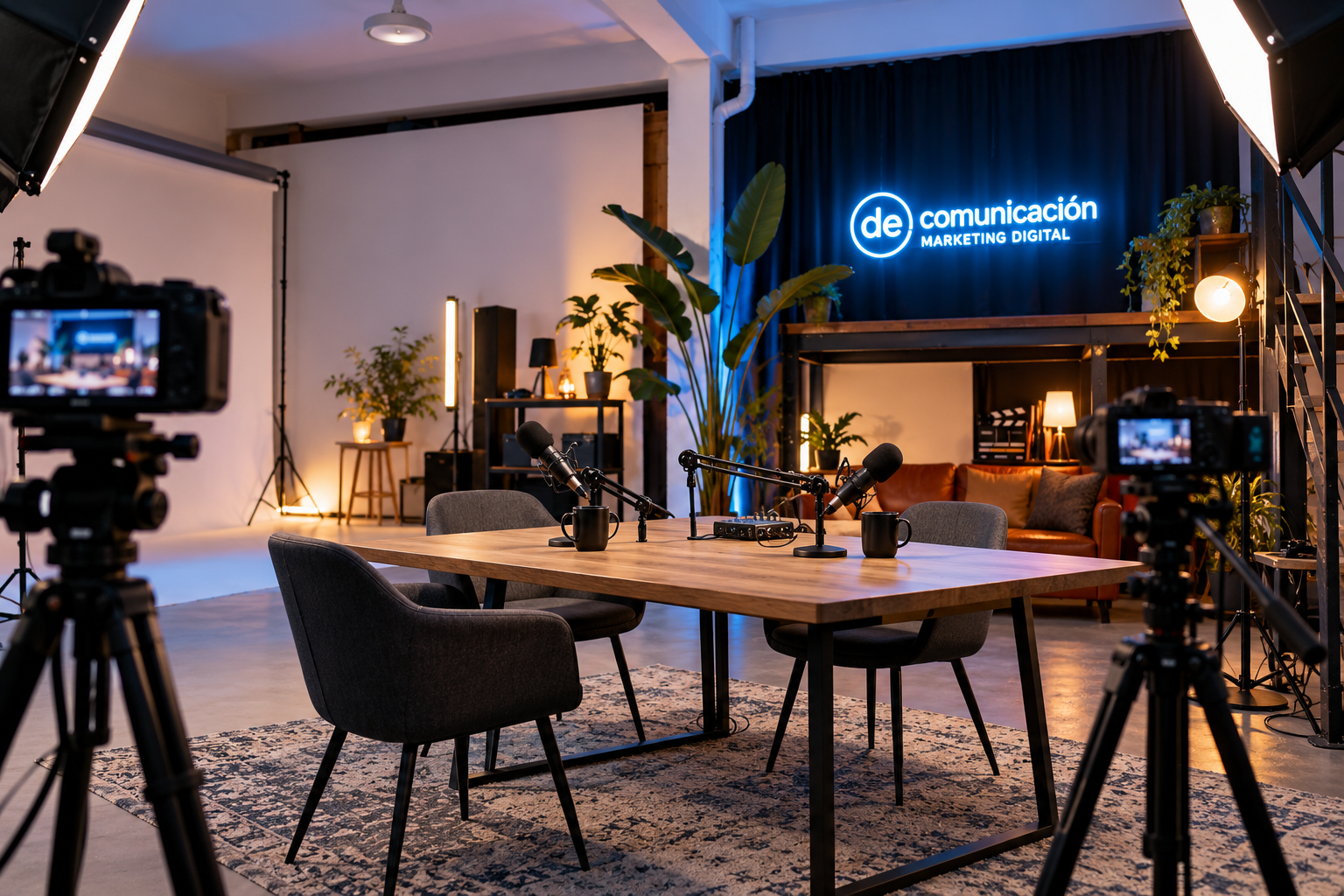 Estudio de grabación de podcast en Madrid